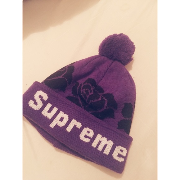 supreme rose beanie